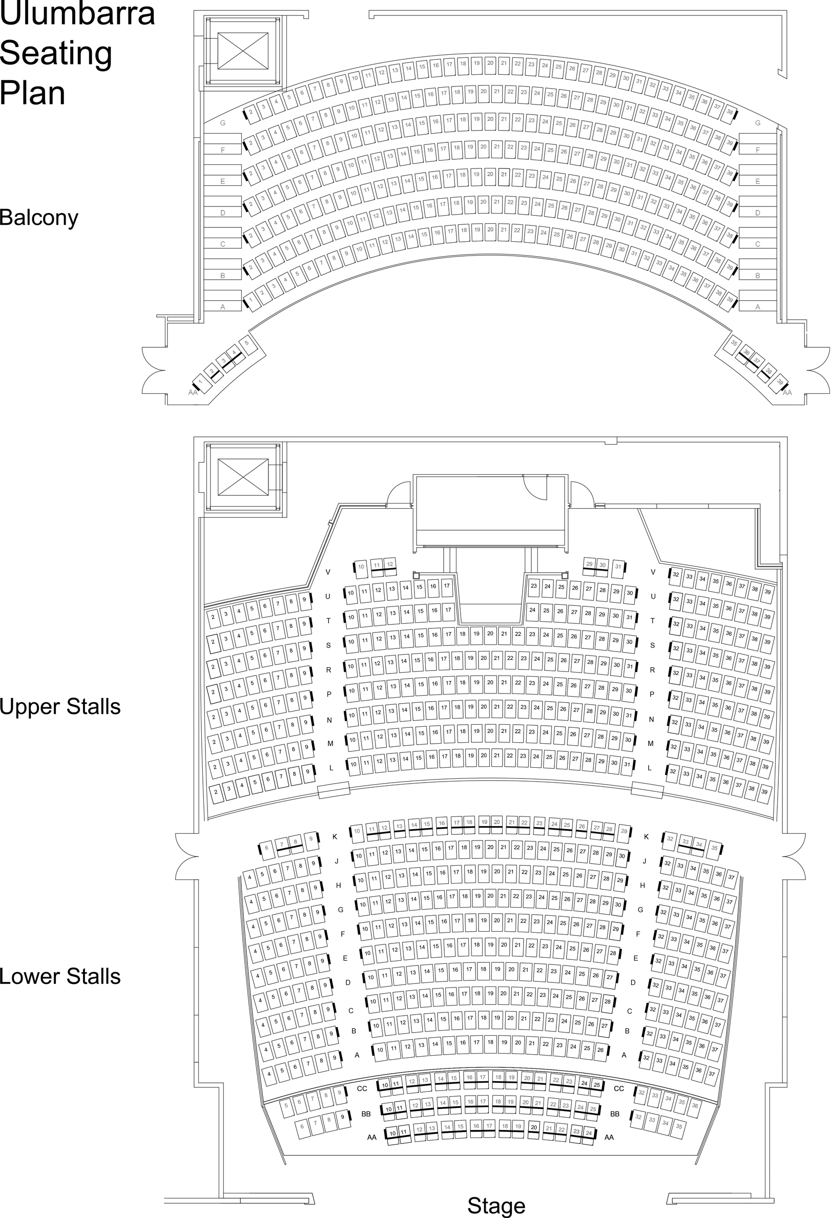 Hamer Hall Stalls Seating Chart